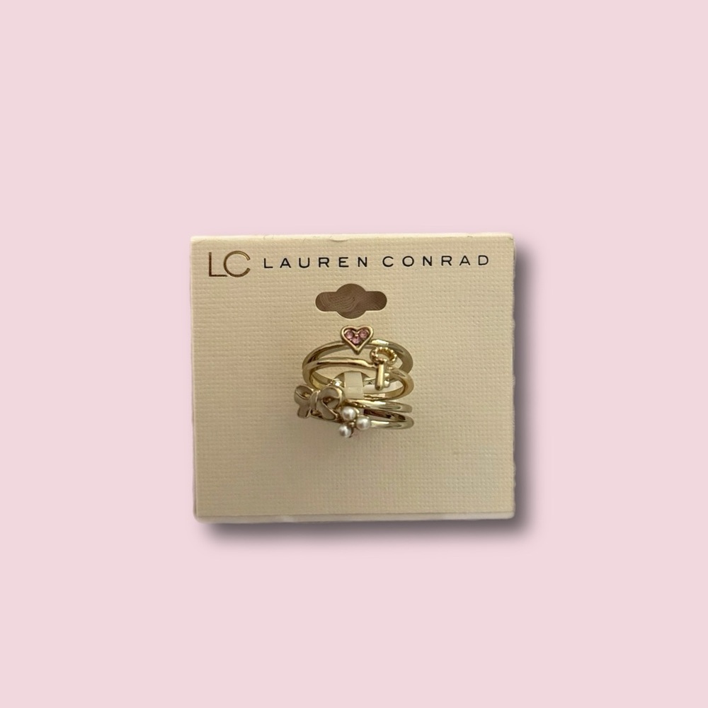 NWT Lauren Conrad stacked ring set